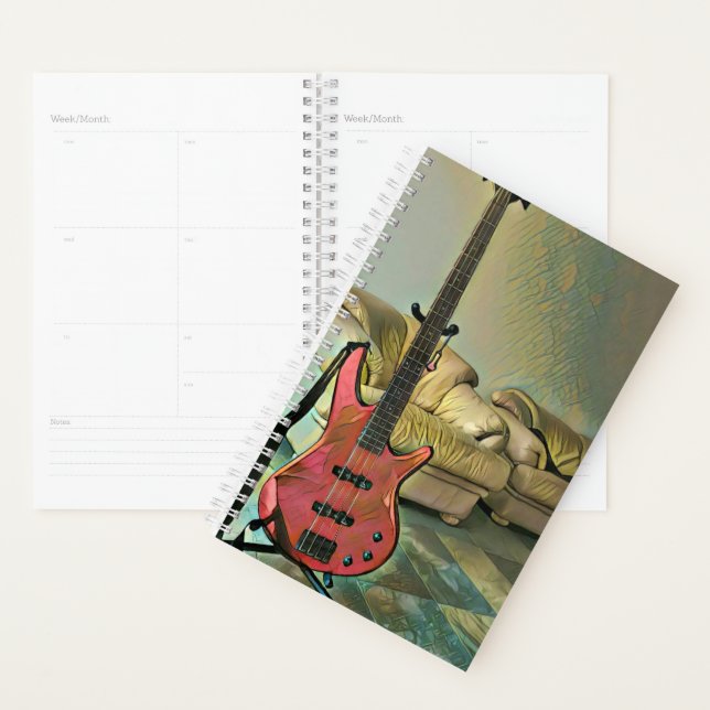 Gift for guitarists planner (Display)