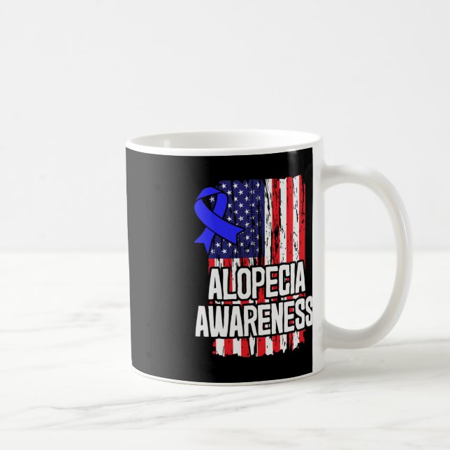 Gift for Hair Loss Patients Spot Baldness Awarenes Coffee Mug (Right)