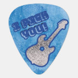 Gift for Him, Music Lovers Cool Blue Rockstar Guitar Pick<br><div class="desc">This is the perfect gift for him. Show how much you love him with these cool guitar picks with the message say I pick you! Also a great gift for music lovers and music enthusiasts as well. Perfect for any occasion. Looking for something like a unique and special gift that...</div>