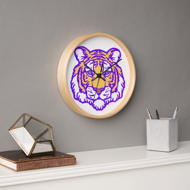 Gift for Him or Her Louisiana Tigers Wall Clock  (Office)
