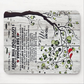 Gift For Husband | To My Husband Lovely Letter Mouse Pad
