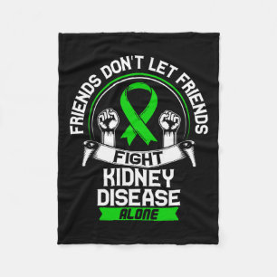 Gift For Kidney Disease Patients - Ckd Awareness R Fleece Blanket