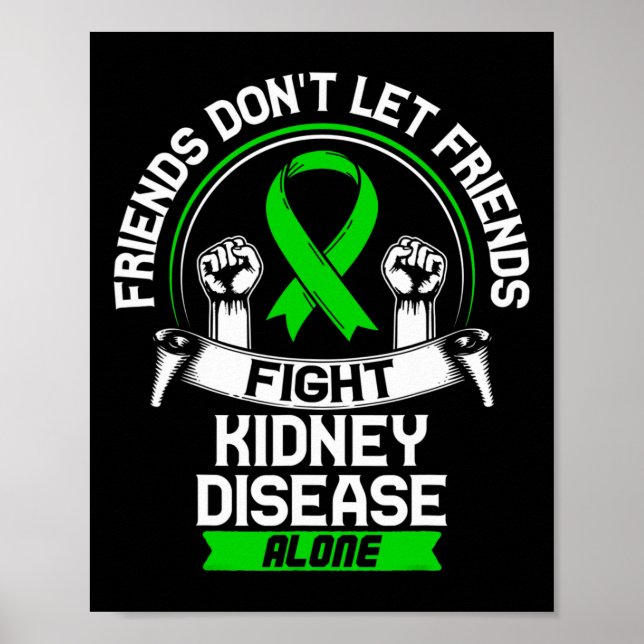 Gift For Kidney Disease Patients - Ckd Awareness R Poster (Front)