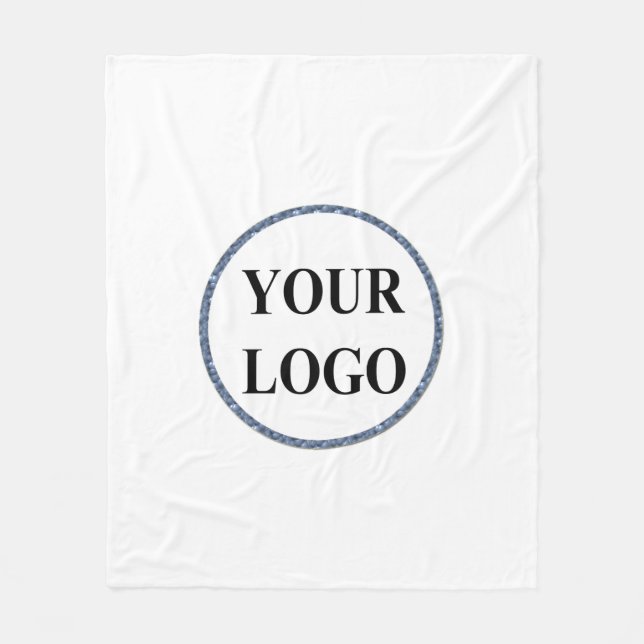 Gift For Kids Christmas Holiday ADD YOUR LOGO Fleece Blanket (Front)