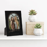 Gift for Little Sister Elegant Arch Photo Keepsake Plaque<br><div class="desc">A special, memorable, and beautiful photo gift for your little sister. The design features a single photo layout in a modern arch design with faux rose gold concentric circle frame to display your own special sister photo. "Little Sister" is designed in a stylish and elegant faux rose gold typography. Customise...</div>