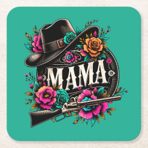 Gift for mama; mom; mum; mother; mothers day;  square paper coaster