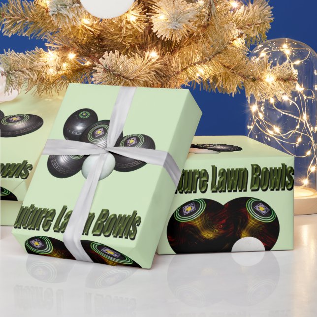 Gift For Me Motivational Lawn Bowls Designs, Wrapping Paper (Holidays)