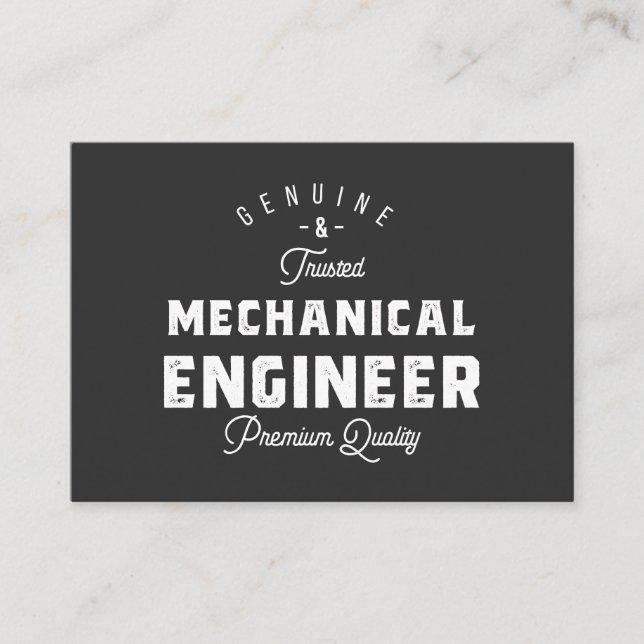 Gift for Mechanical Engineer Business Card (Front)