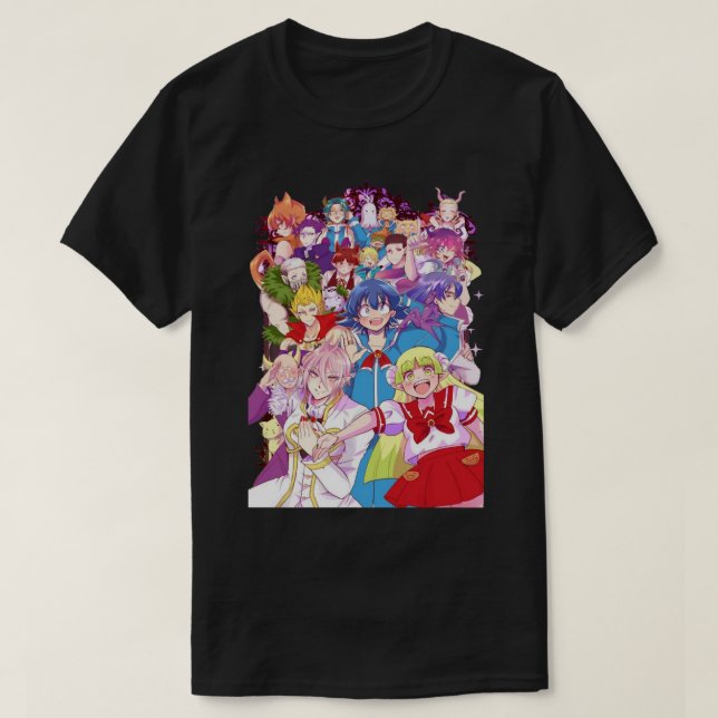 Gift For Men Mairimashita Iruma Teams Outro Welcom T-Shirt (Design Front)