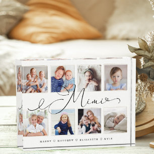 Gift for Mimi Grandchildren Photo Collage Block