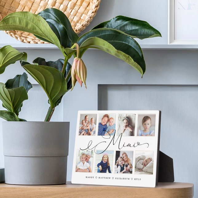Gift for Mimi | Grandchildren Photo Collage Plaque (Creator Uploaded)