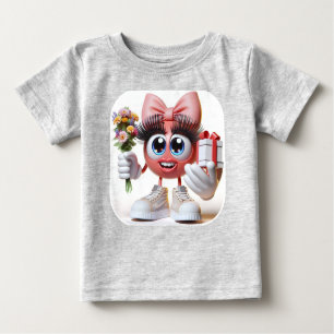 Gift for Mom, Emoji, by Natasha Us Baby T-Shirt