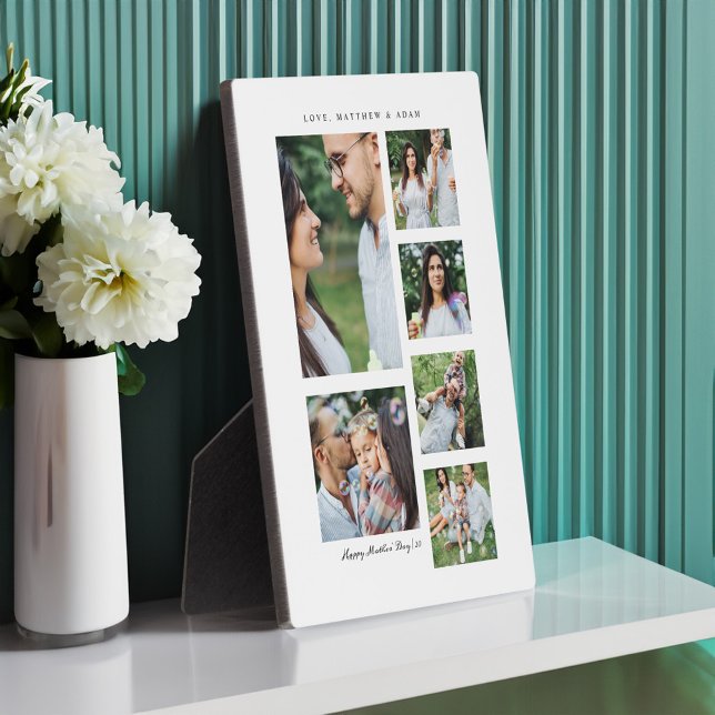 Gift for Mom | Mother's Day 6 Photo Collage Plaque (Gift for Mom | Mother's Day 6 Photo Collage Plaque)