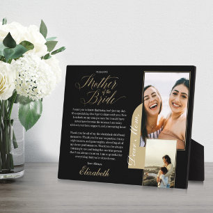 Gift for Mother of The Bride   Photo & Message Plaque