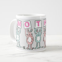 Gift for Mother With Fun Rabbits