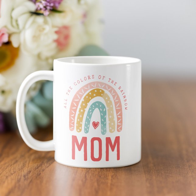Gift For Mum | All The Colours of The Rainbow Coffee Mug (Gift For Mom | All The Colors of The Rainbow Coffee Mug)