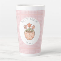 Gift For Mum,Best Mum Ever,Pink Chequered