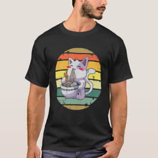 Gift For Mum Cute Cat Eat A Delicious Japanese Mea T-Shirt