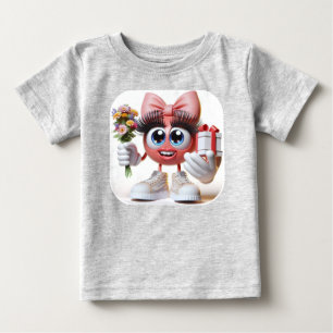 Gift for Mum, Emoji, by Natasha Us Baby T-Shirt