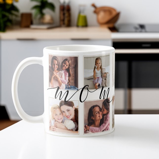 Gift for Mum | Family Photo Keepsake Collage Coffee Mug (Gift for Mom | Family Photo Keepsake Collage Coffee Mug)