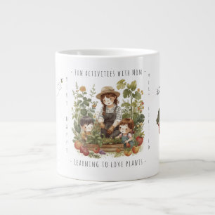 Gift for Mum, Gardening, Fun activities with Mum. Large Coffee Mug