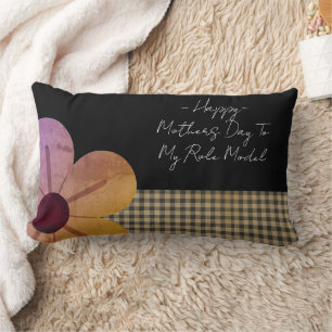 Gift For Mum, Happy Mothers Day,Flower Art Lumbar Cushion
