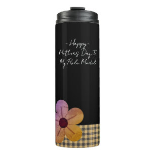 Gift For Mum, Happy Mothers Day,Flower Art Thermal Tumbler