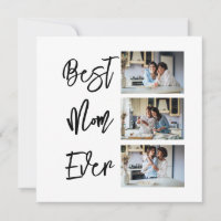 Gift for Mum | Mother's Day 3 Photo Collage Card