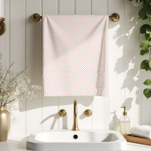 Gift for Mum Rose Gold Tartan Bath Towel Look