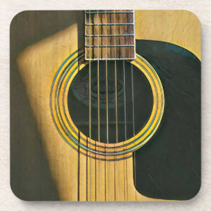 Gift for musician guitarist coaster