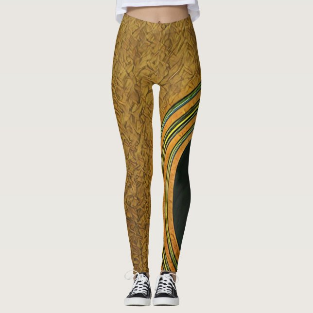 Gift for musician guitarist leggings (Front)