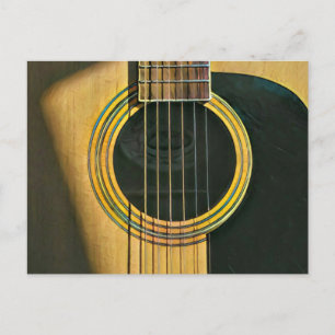 Gift for musician guitarist postcard