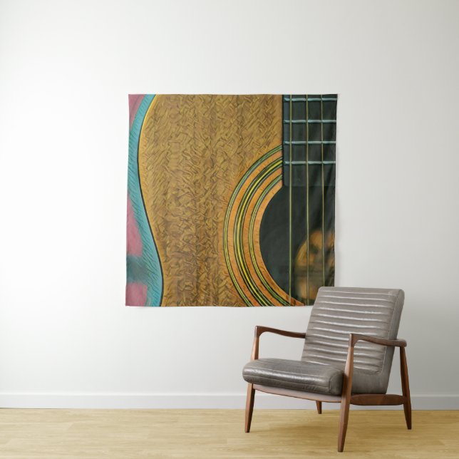 Gift for musician guitarist tapestry (In Situ)
