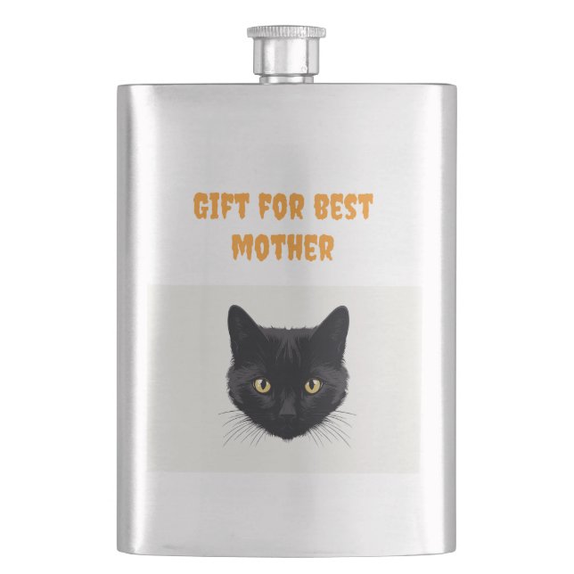 Gift for my best mother  hip flask (Front)