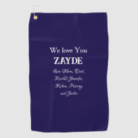 Gift For My Jewish Grandfather Love You ZAYDE Navy
