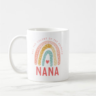 Gift For Nana All The Colours of The Rainbow Coffee Mug