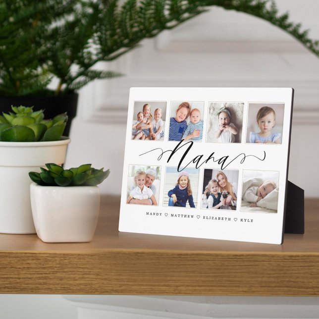 Gift for Nana | Grandchildren Photo Collage Plaque (Creator Uploaded)