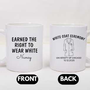 Gift For New Doctor, Personalised White Coat Coffee Mug