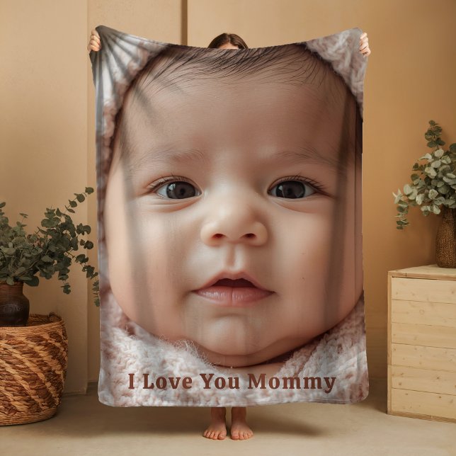 Gift for New Mummy Fleece Blanket Baby Photograph (Creator Uploaded)