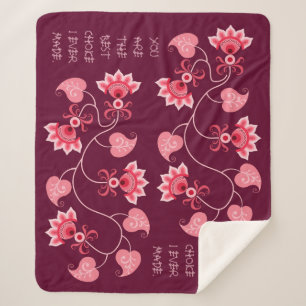 GIFT FOR NEW YEAR, BIRTHDAY, VALENTINE, WEDDING SHERPA BLANKET