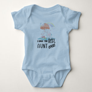 Gift for Niece Cute Elephant Under an Umbrella Baby Bodysuit