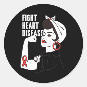 Gift For Nurse Or Doctor - Heart Disease Awareness Classic Round Sticker