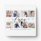 Gift for Papa | Grandchildren Photo Collage Plaque