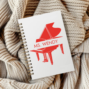 Gift for Piano Teacher Grand Piano Notebook