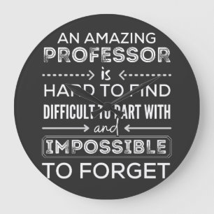 Gift For Professor, Professor Gift Large Clock