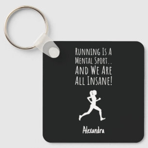 Gift For Runners Female Custom Running Funny Humor Key Ring