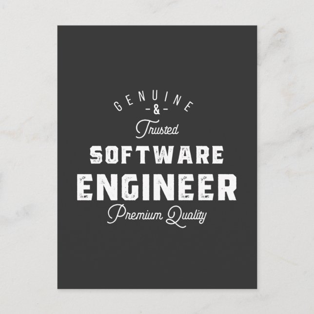 Gift for Software Engineer Postcard (Front)