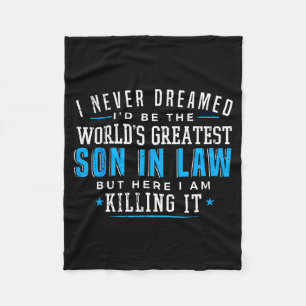 Gift For Son In Law Christmas Birthday On Wedding  Fleece Blanket