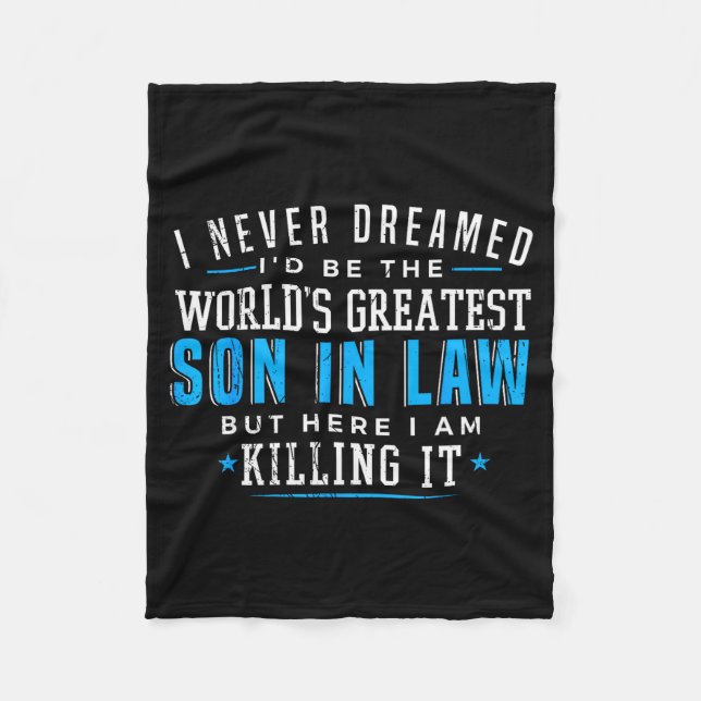 Gift For Son In Law Christmas Birthday On Wedding  Fleece Blanket (Front)