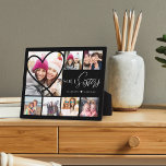 Gift For Soul Sisters 7 Photo Collage Heart BFFs Plaque<br><div class="desc">A special, memorable multiple photo plaque gift for best friends. The design features seven photo grid collage layout to display your own special best friends photos. "Soul Sisters" is displayed in stylish typography. A simple heart shape is displayed over one of the photos. Send a memorable and special gift to...</div>